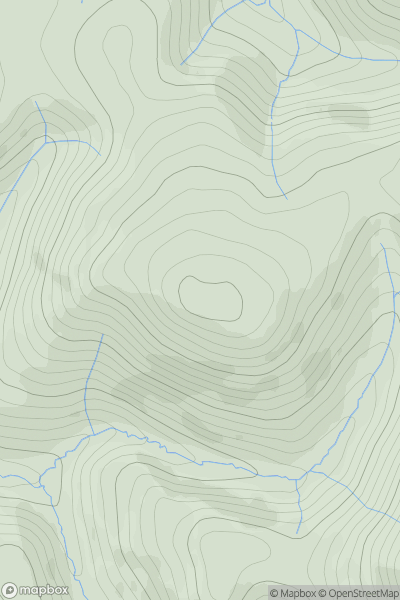 Thumbnail image for Wether Law [The River Tweed to the English Border] showing contour plot for surrounding peak